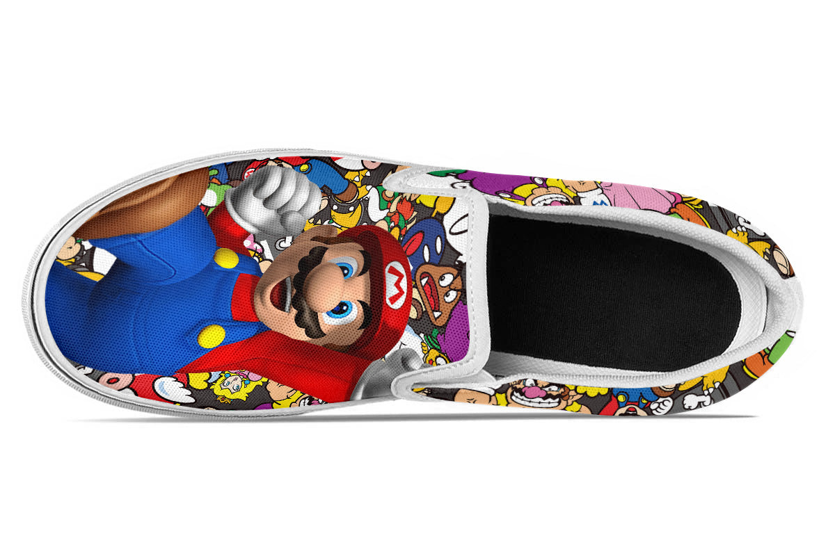 Super Mario Slip Ons