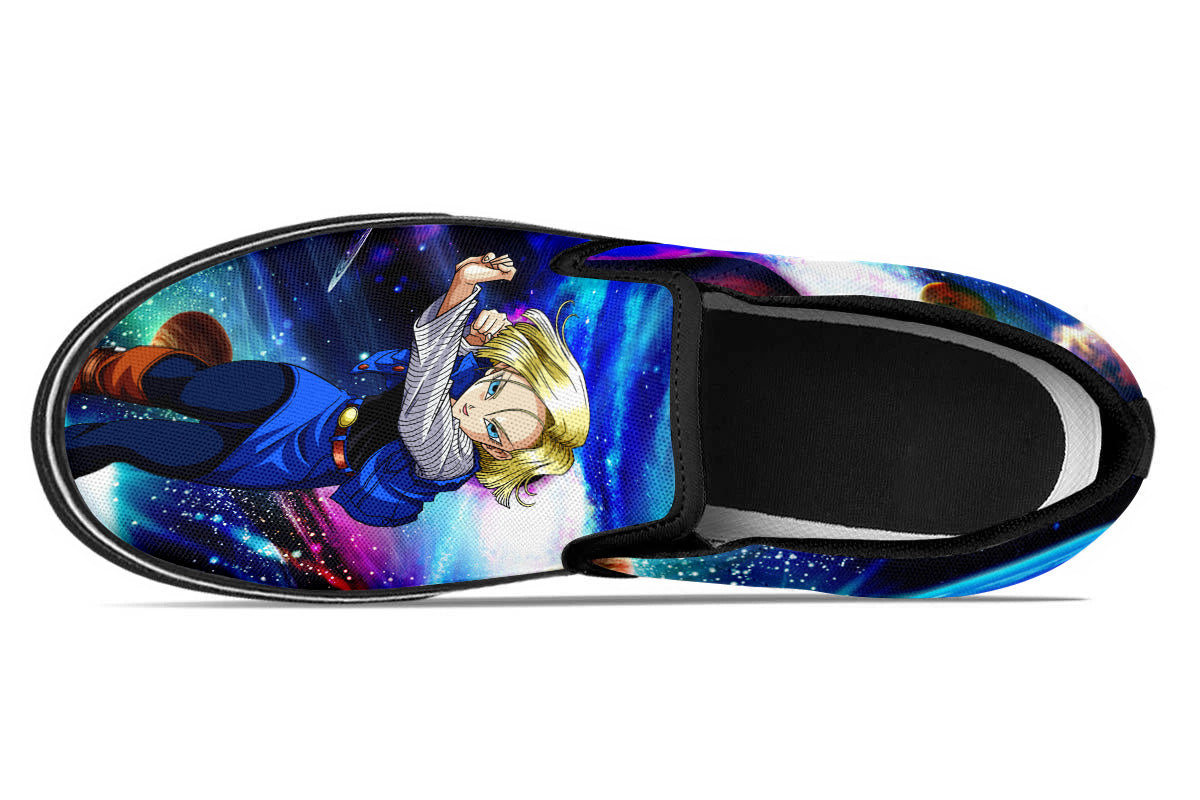 Dragon Ball Z Android 18 Slip Ons