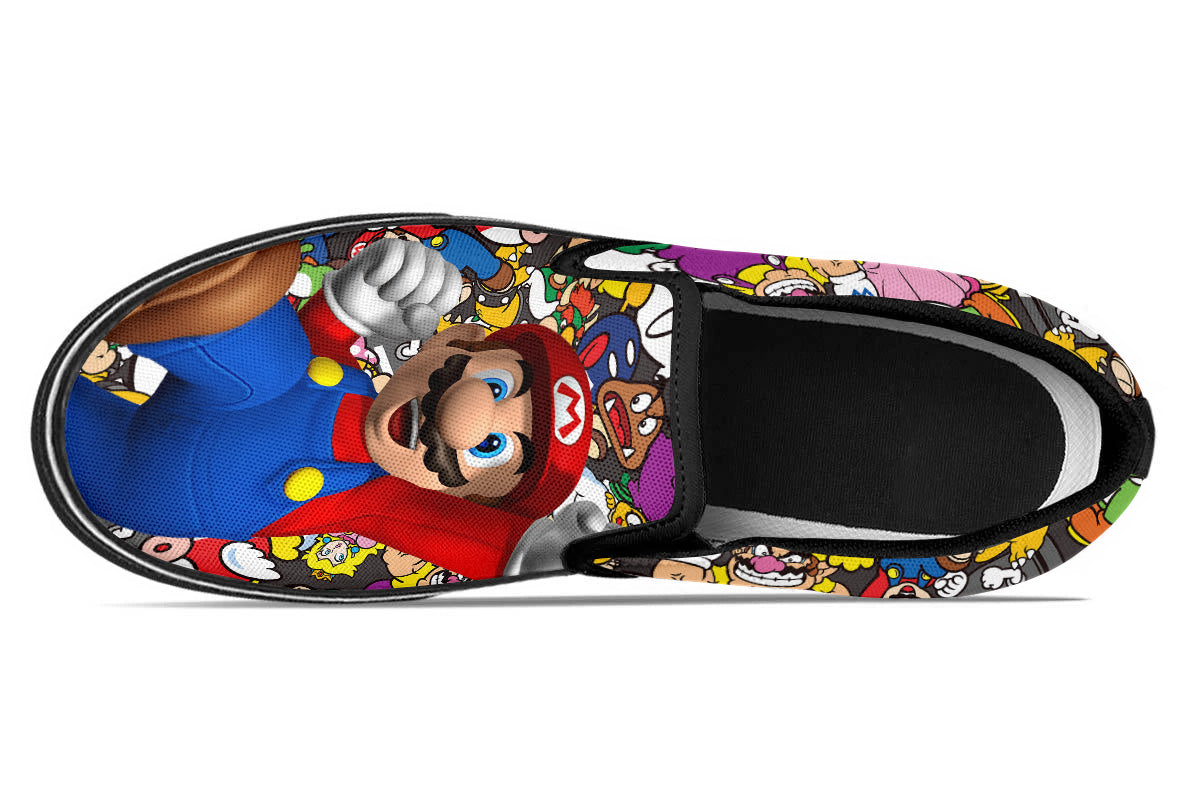 Super Mario Slip Ons
